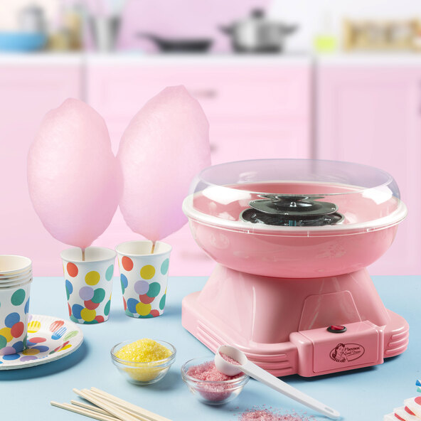 Zuckerwattemaschine, rosa