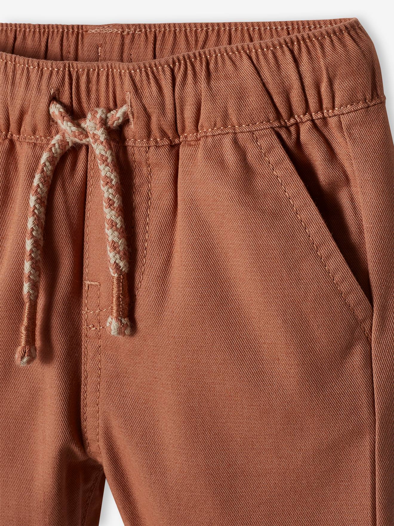 Vertbaudet Jungen Baby Stoffhose, Dehnbund Oeko-Tex - himmelblau