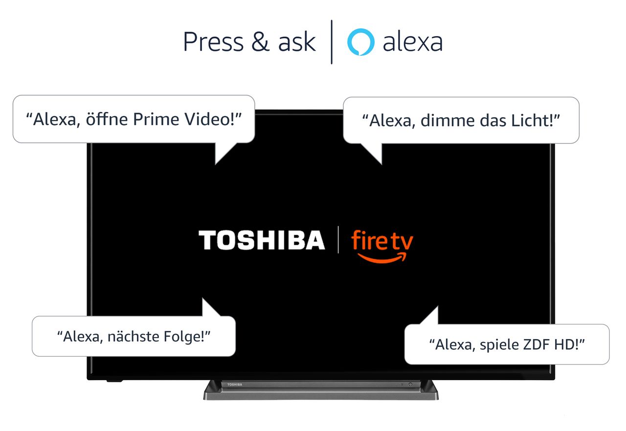 Toshiba Toshiba 55UF3D63DA 55 Zoll Fernseher / Fire TV (4K UHD, HDR, Built-In Alexa, Sound by Onkyo)