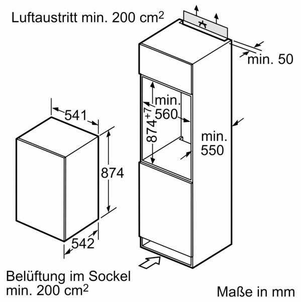 NEFF Einbaugefrierschrank GI1212SE0, 87,4 cm hoch, 54,1 cm breit