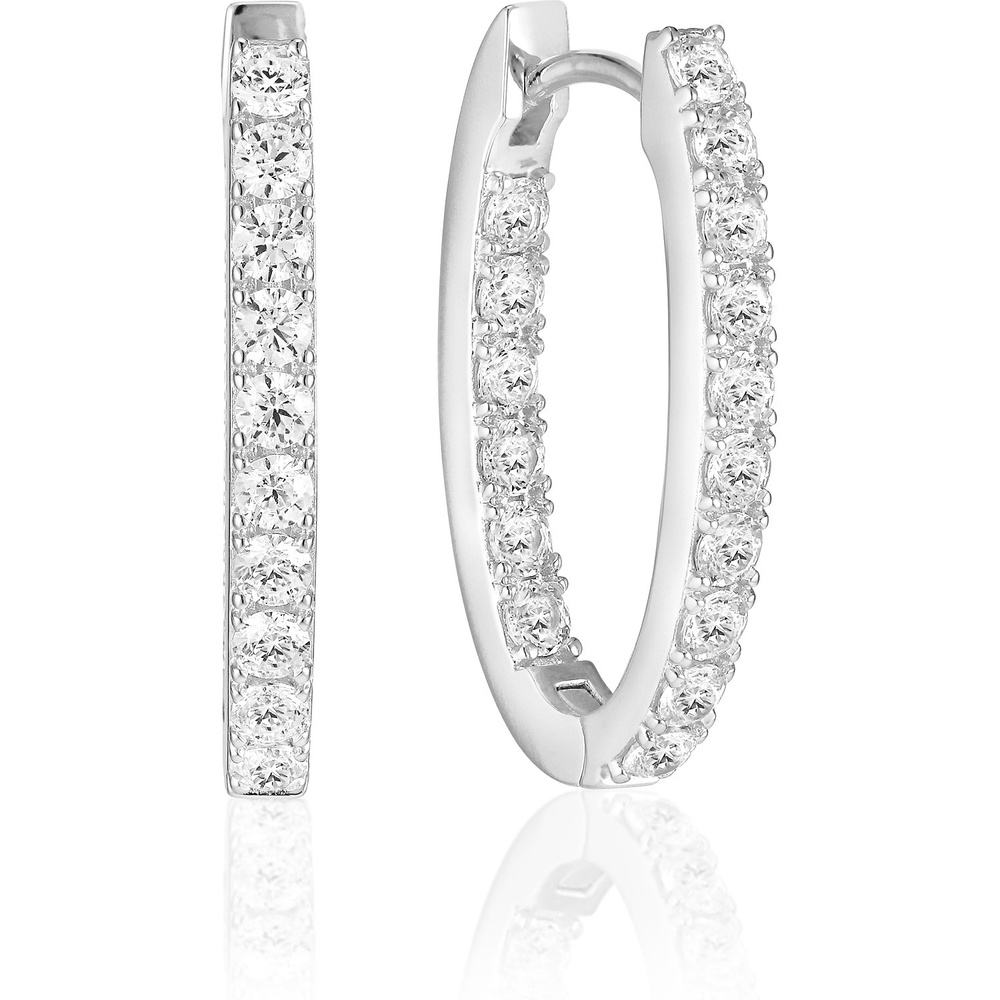 Sif Jakobs Jewellery Créoles 925 Argent Boucles d'oreilles