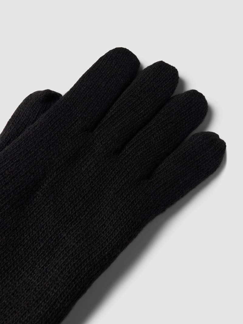 Handschuhe mit Two-Tone-Machart in schwarz