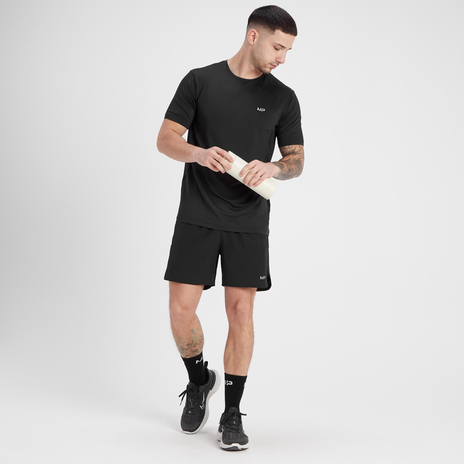 T-shirt à manches courtes MP Velocity pour hommes – Noir