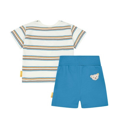 Set Shorts + T-Shirt, weiß für Jungs