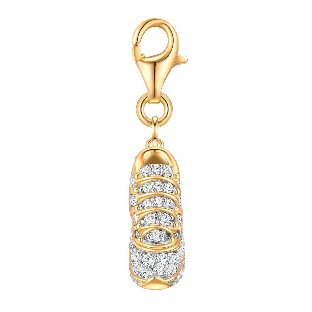 Glanzstücke München Breloque fantaisie baskets Argent sterling Oxyde de zirconium (CZ) en Or jaune porte-bijoux