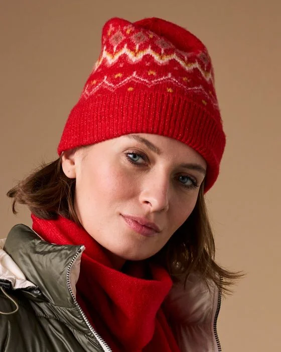Bonnet maille chaude jacquard Thermolactyl