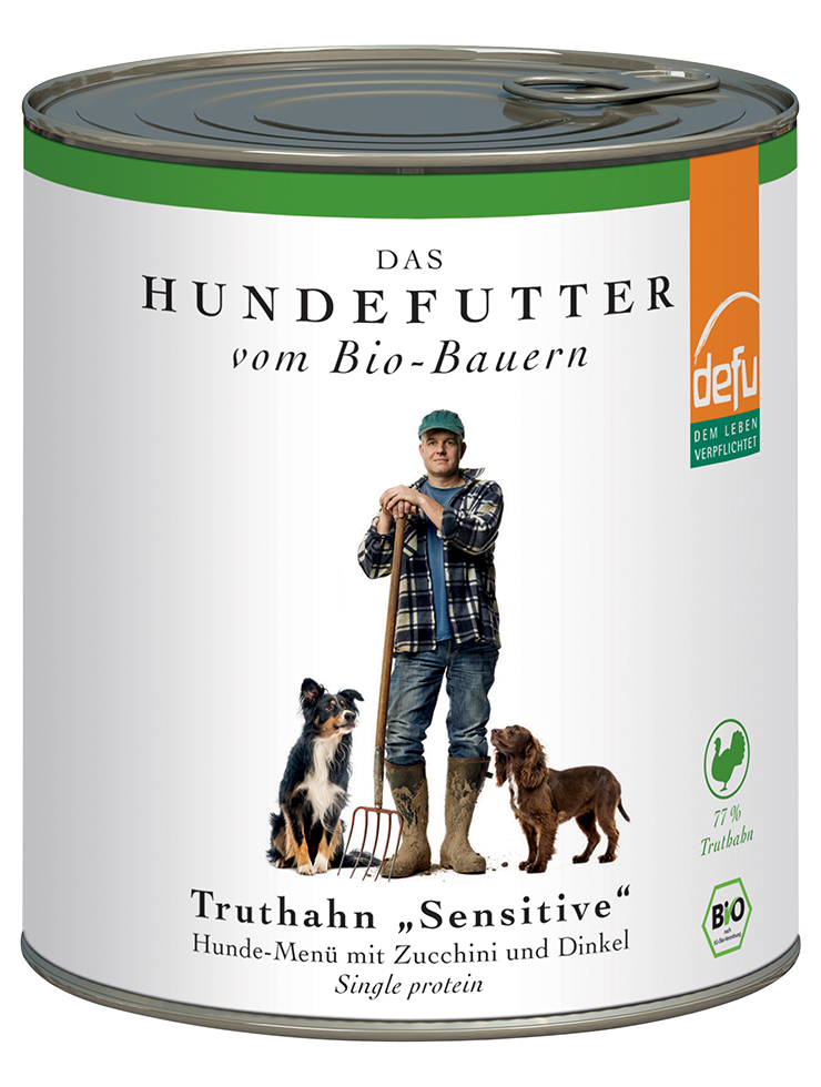 Defu Hundenassfutter Defu Hunde-Menü sensitiv 6x820g Truthahn