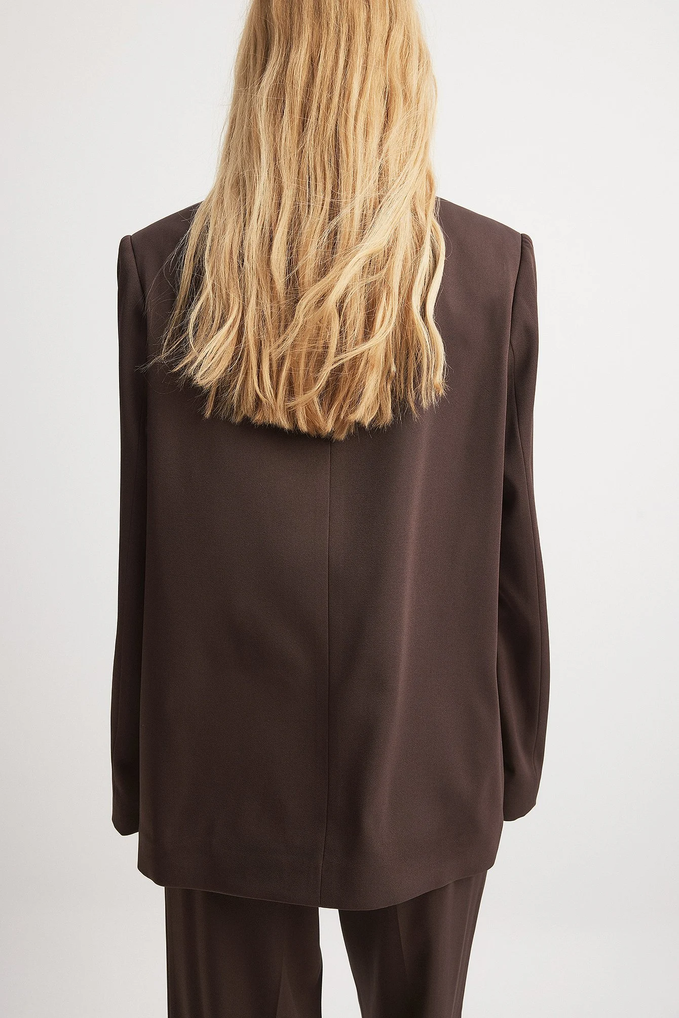 Gerader Oversize-Blazer ohne Revers