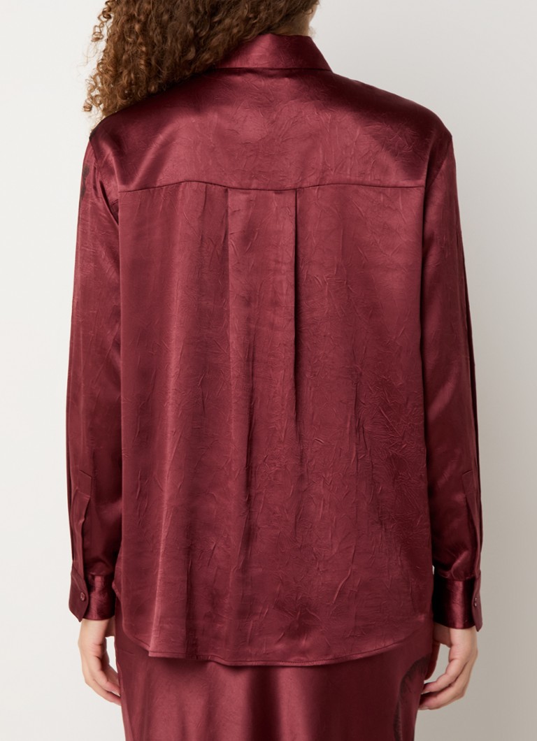 Max & Co  Blouse van satijn met bloemenprint