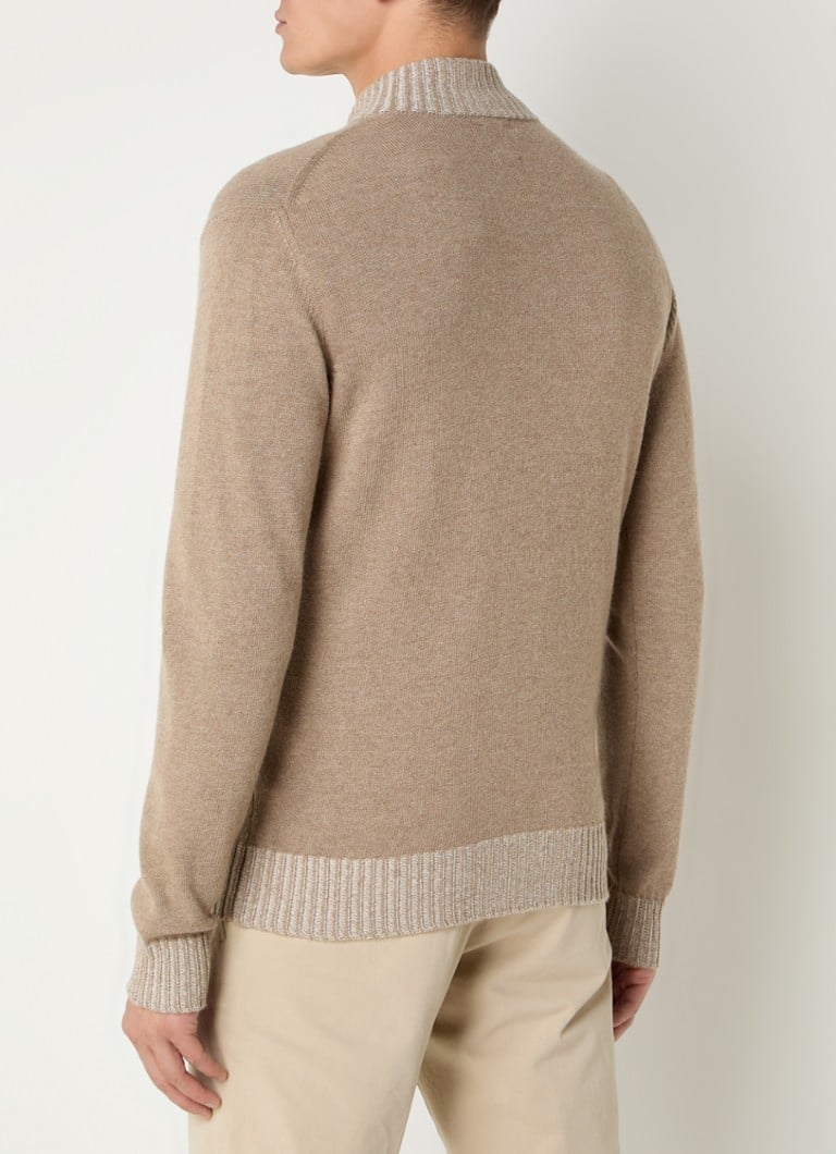 Cardigan Boggi Milano tricotat fin cu amestec de lână
