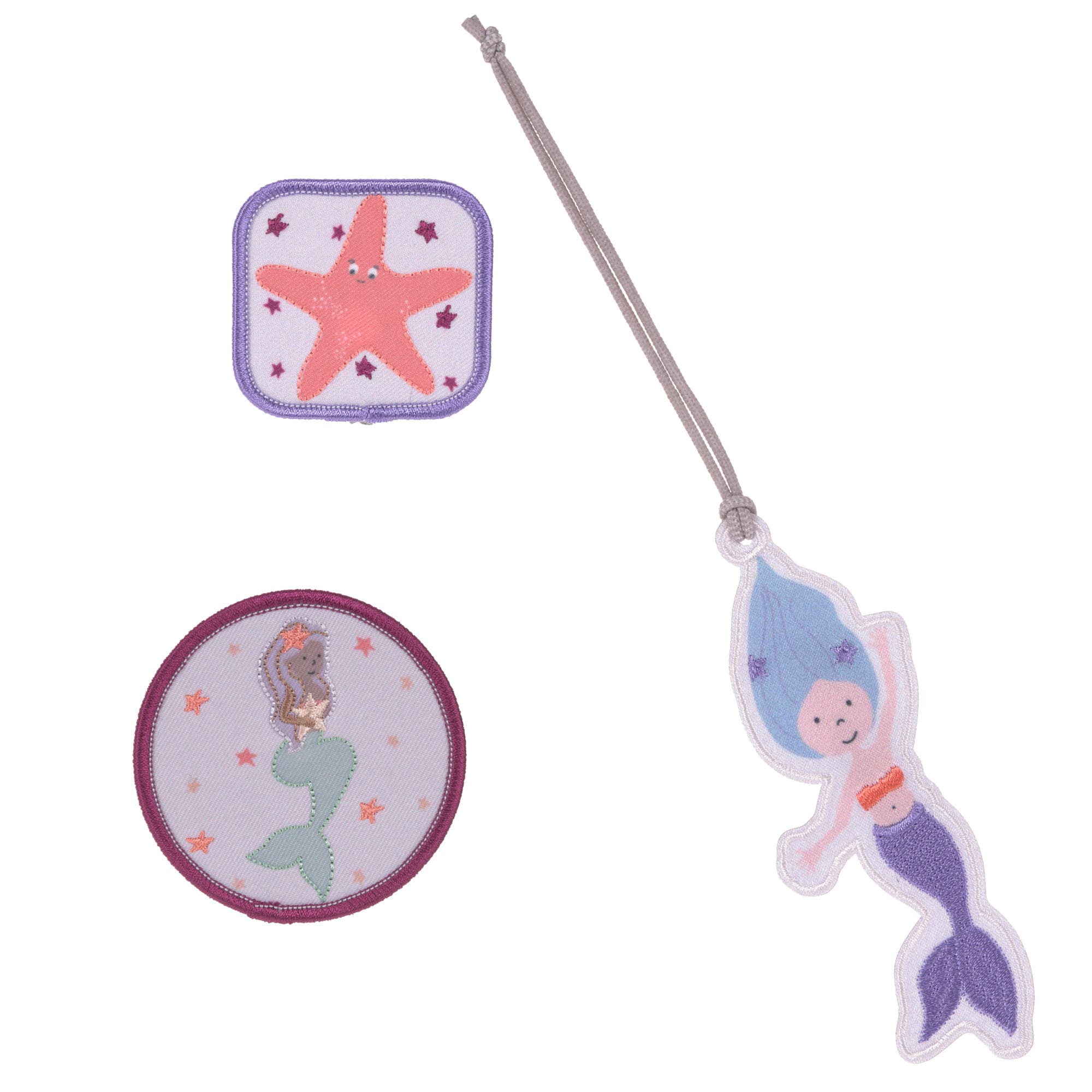 Anhänger & Patches - Schul Set Unique, Mermaid