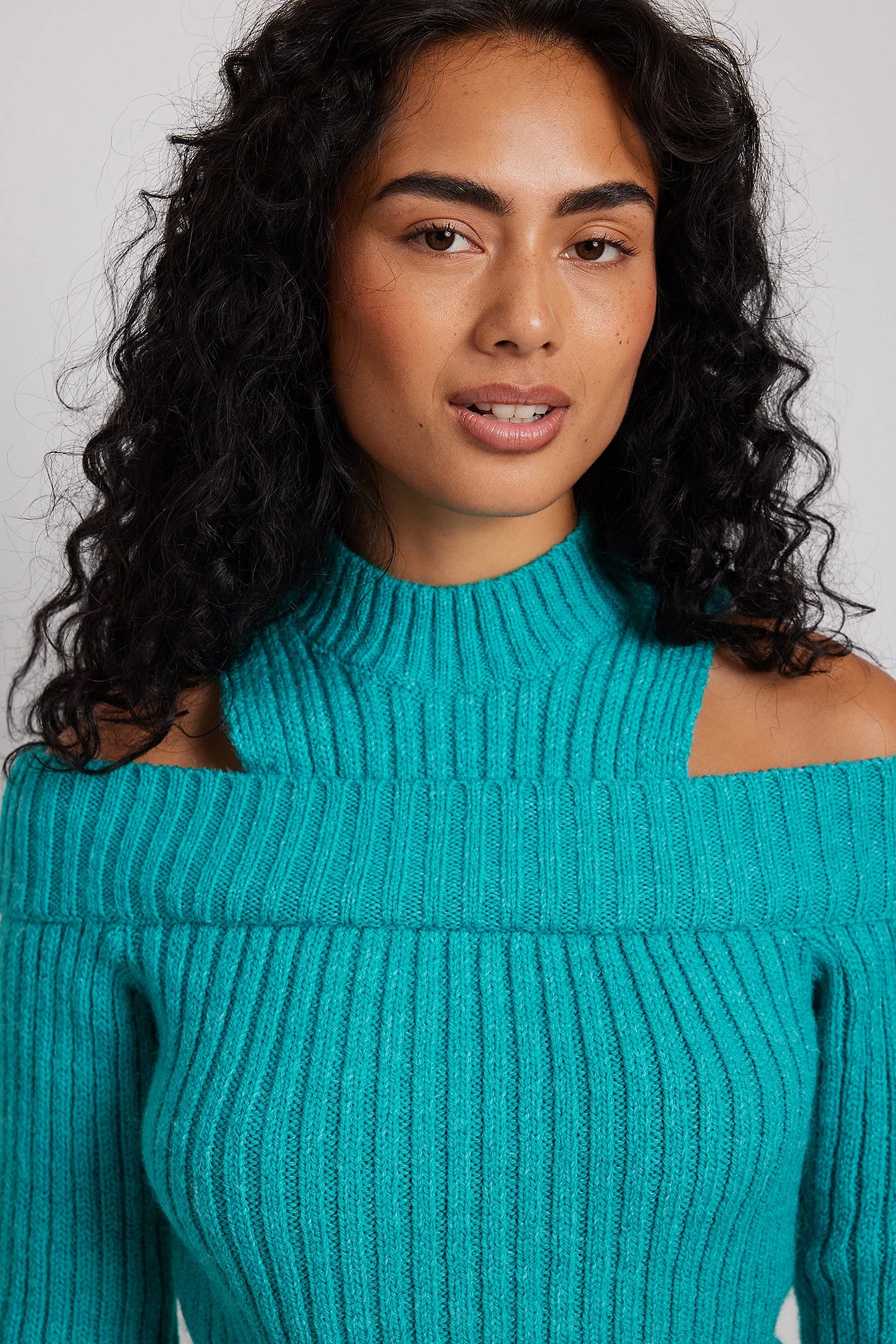Gerippter Strickpullover Two-In-One