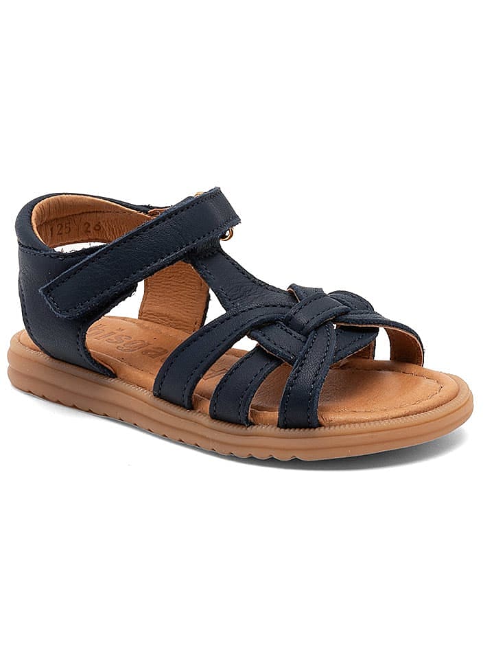 bisgaard Leder-Sandalen in Dunkelblau günstig kaufen 32