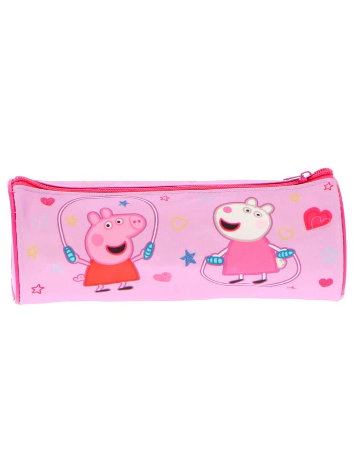 Peppa Pig Federmäppchen Stylisches Etui für Stifte und Bleistifte in Rosa günstig kaufen 22 cm