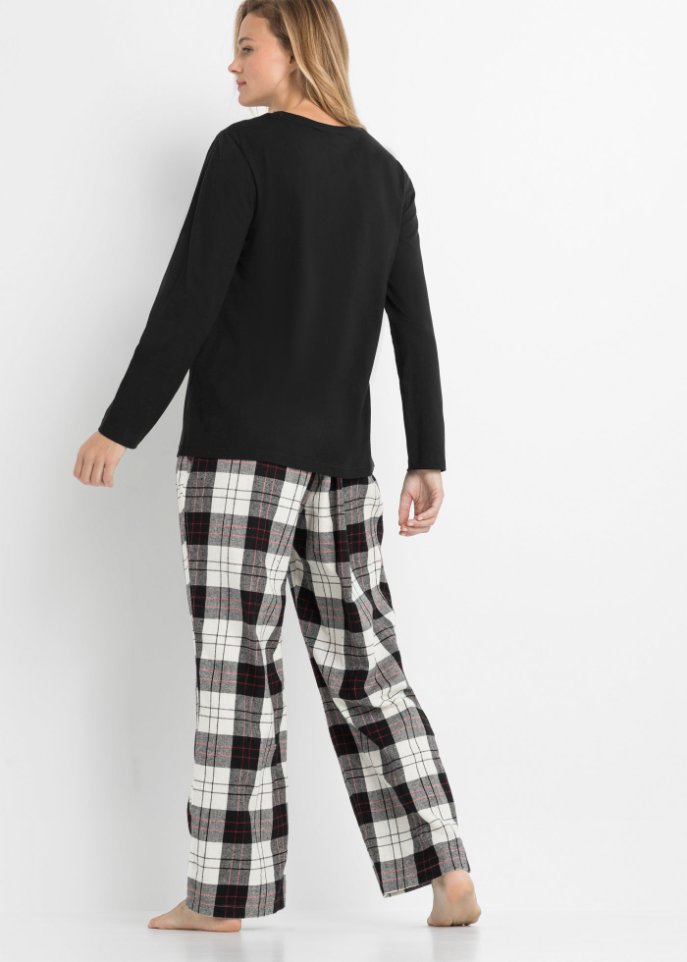 Pyjama mit Flanellhose und Geschenktasche