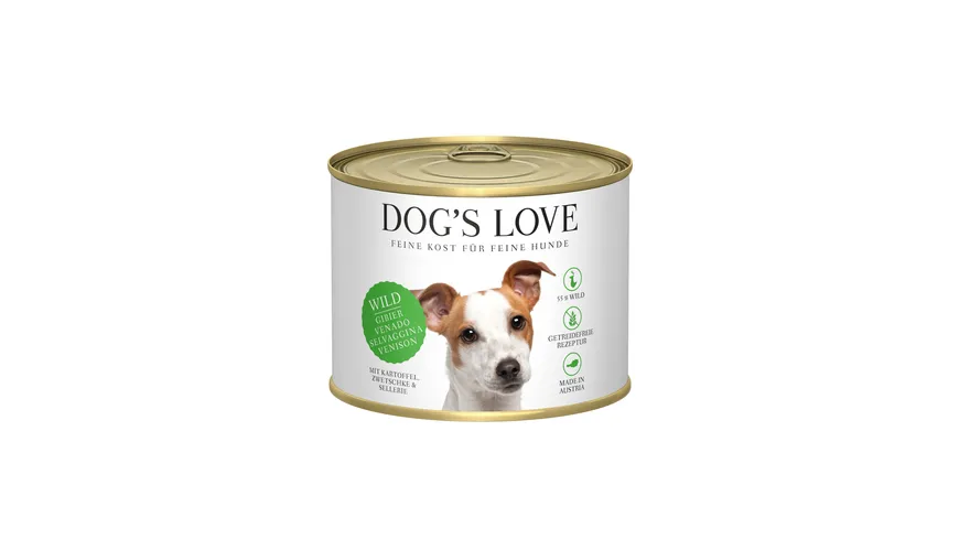 DOG'S LOVE Hundenassfutter Adult Wild 200 g