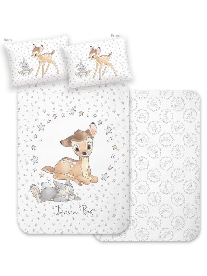 Bambi Baby Bettwäsche-Set Biber/Flanell 