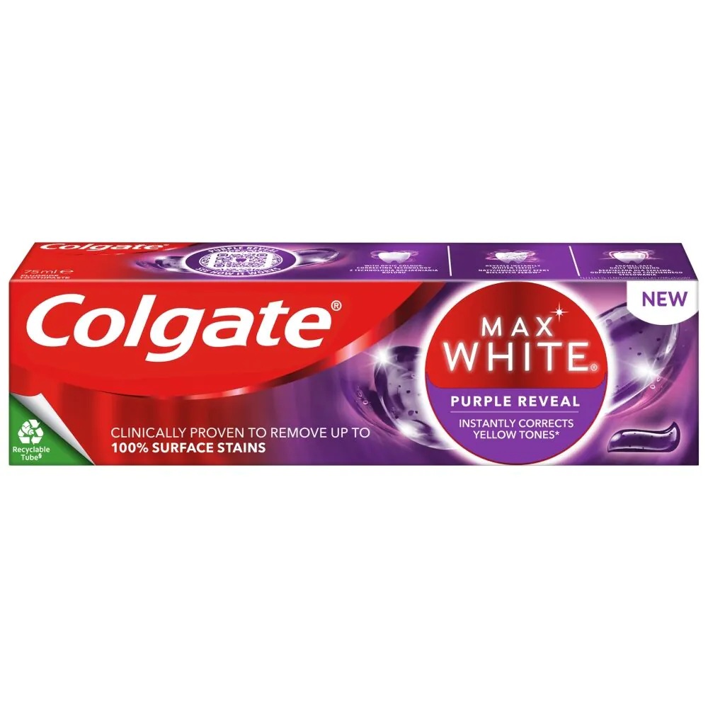 Οδοντόκρεμα Colgate Max White Purple Reveal