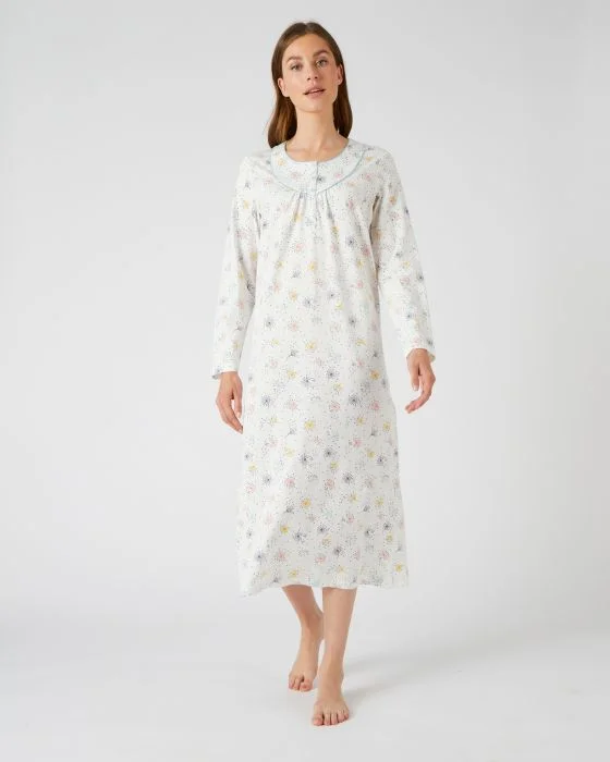 Lot de 2 chemises de nuit jersey manches longues