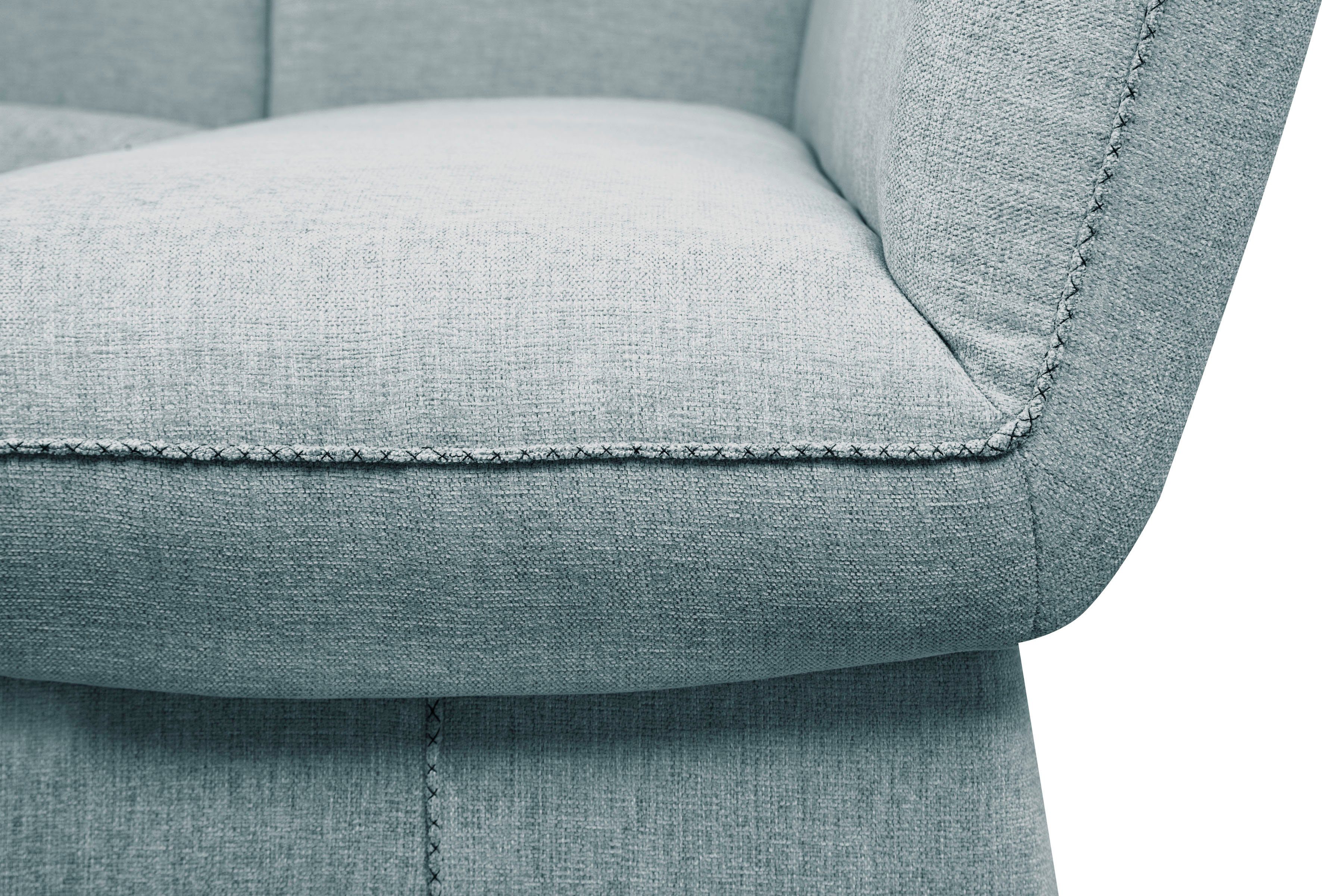 Home affaire Eckbankgruppe London, (4-tlg), Eckbank mit Wellenunterfederung im Sitz, langer Schenkel Breite 240 cm