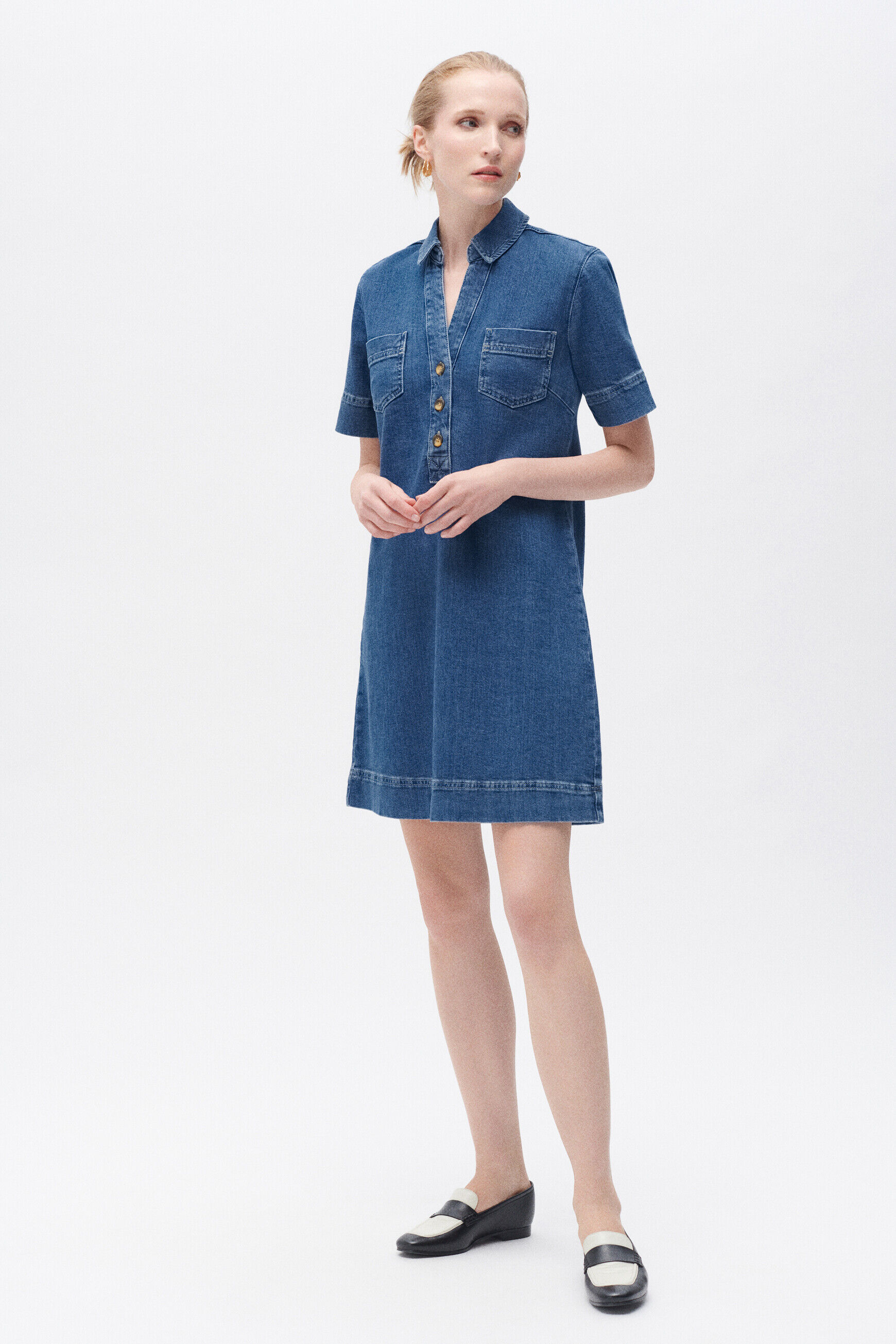 Robe rlorene denim stone femme