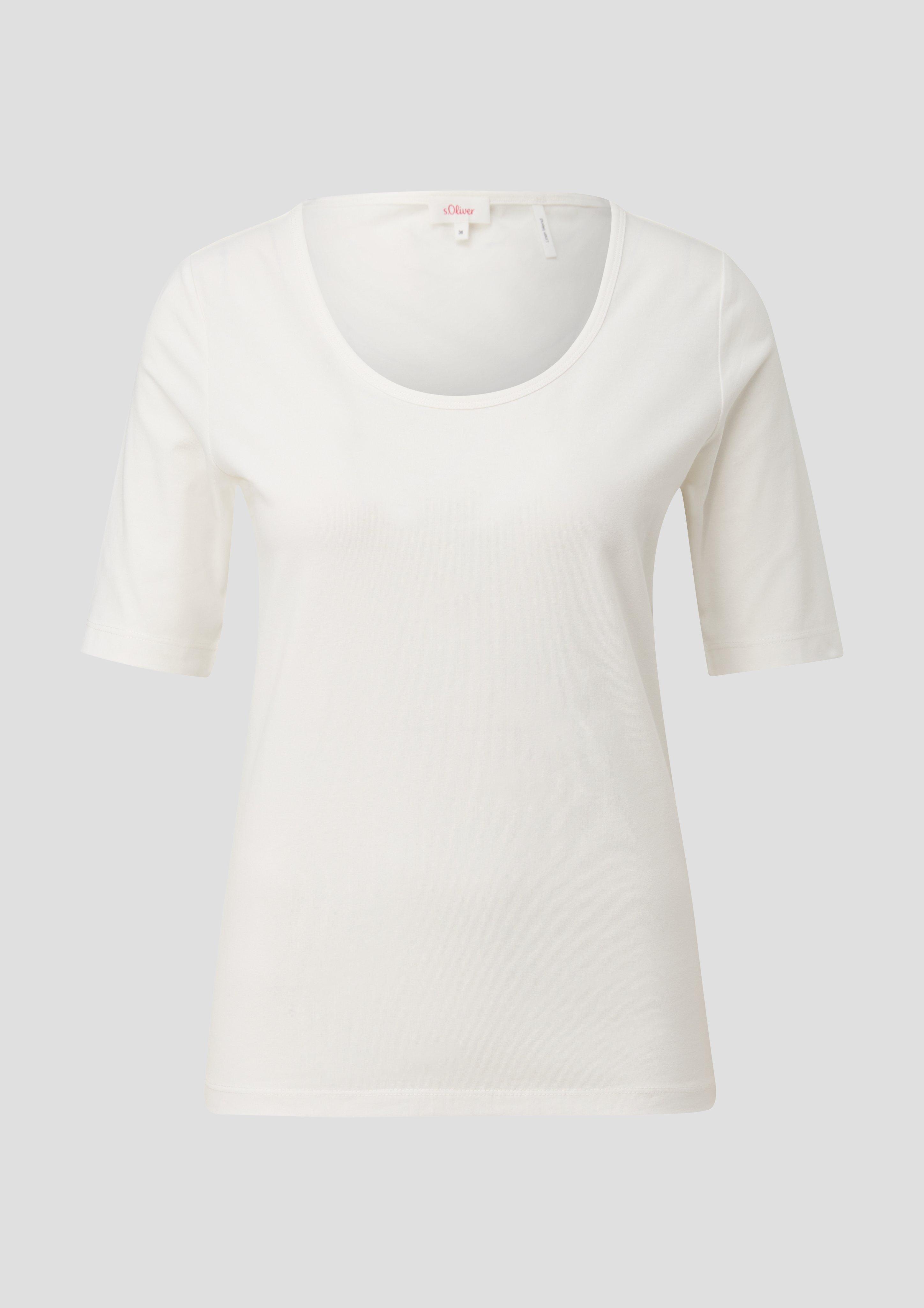 Jersey-Shirt mit U-Ausschnitt  2142196-0210