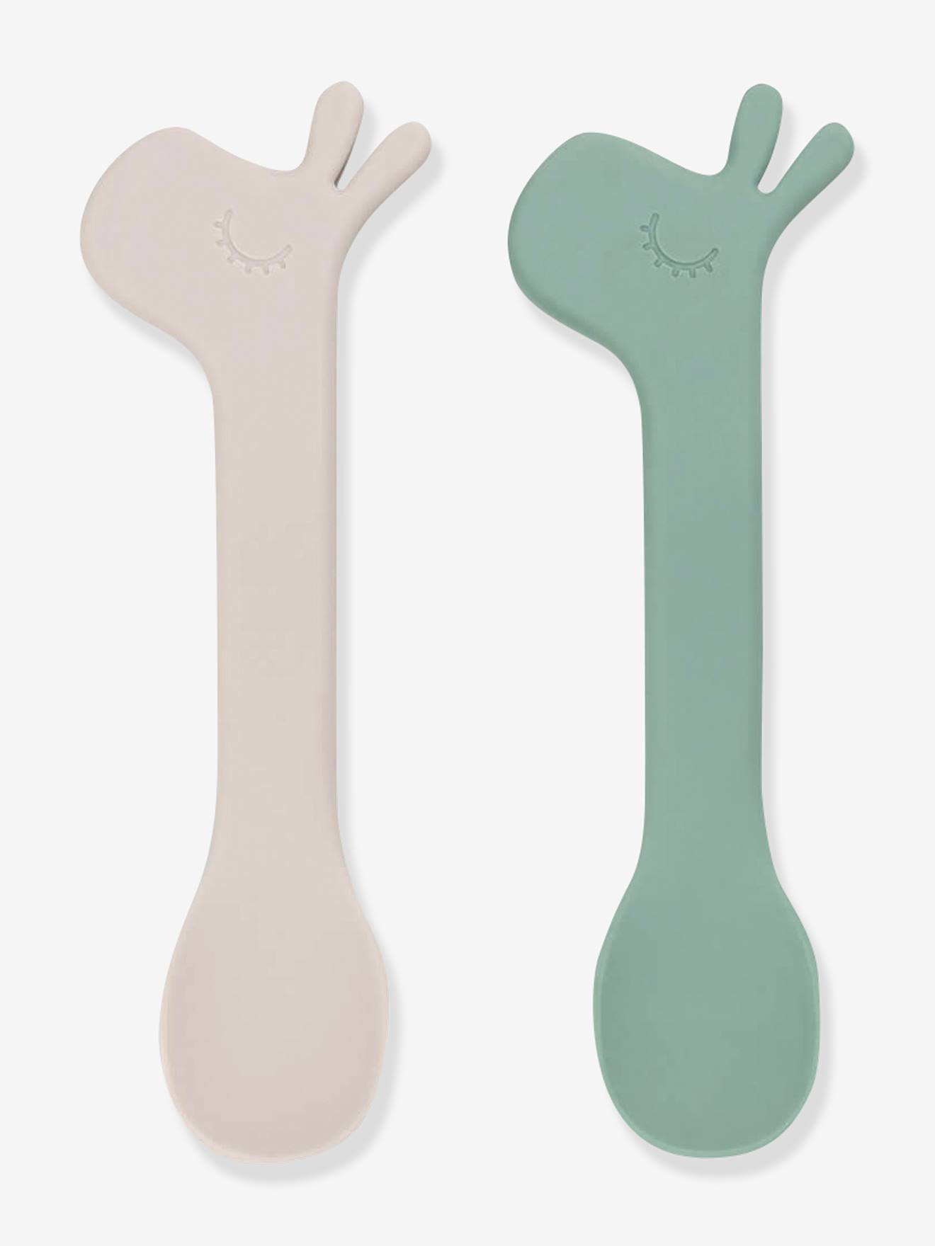 Lot de 2 cuillères en silicone Lalee DONE BY DEER orange