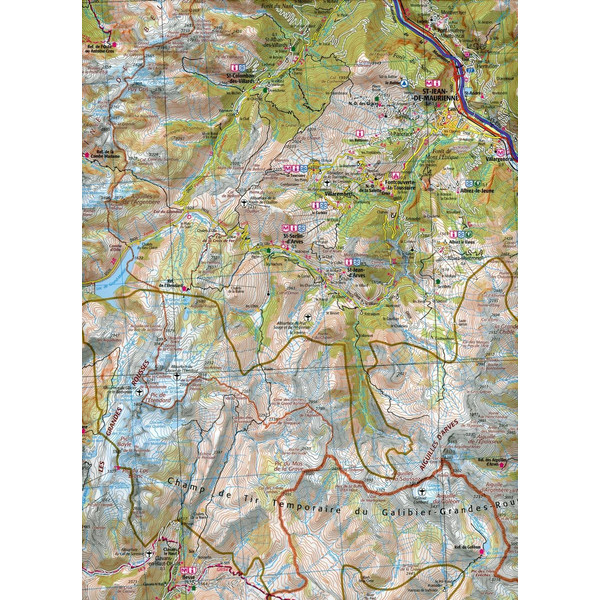 Grenoble Bourg-Saint-Maurice 1:100 000 - Wanderkarte