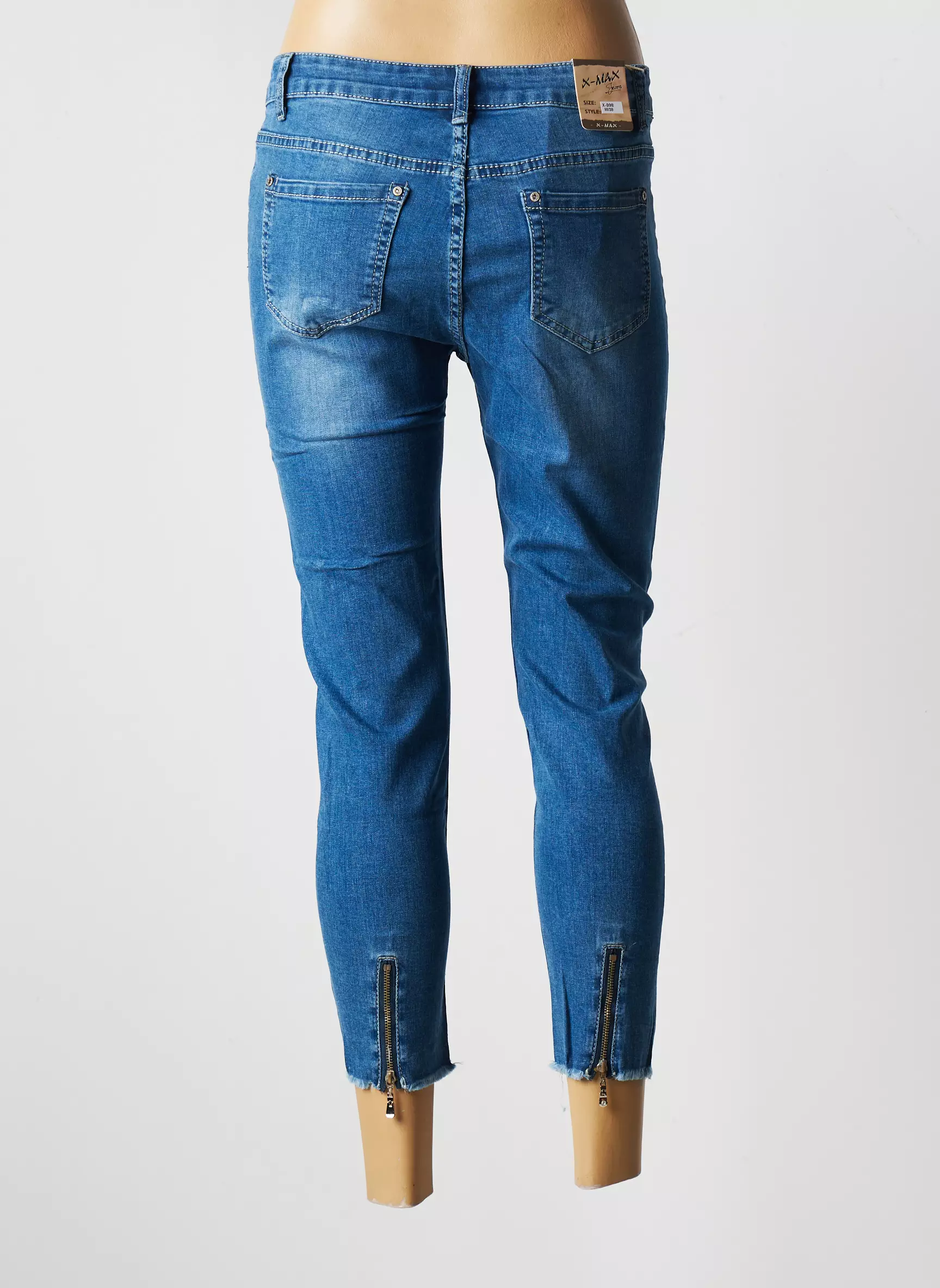 X Max Jeans Coupe Slim Femme couleur bleu