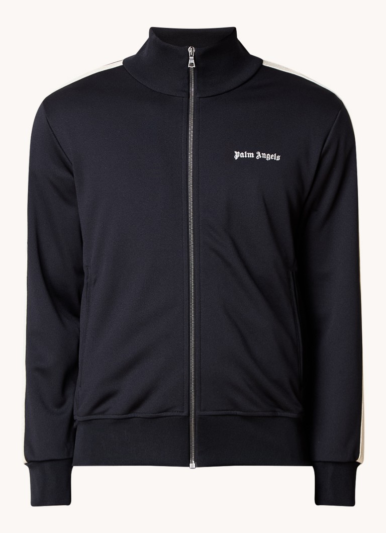 Jachetă de trening Palm Angels cu logo și buzunare cu fermoar.
