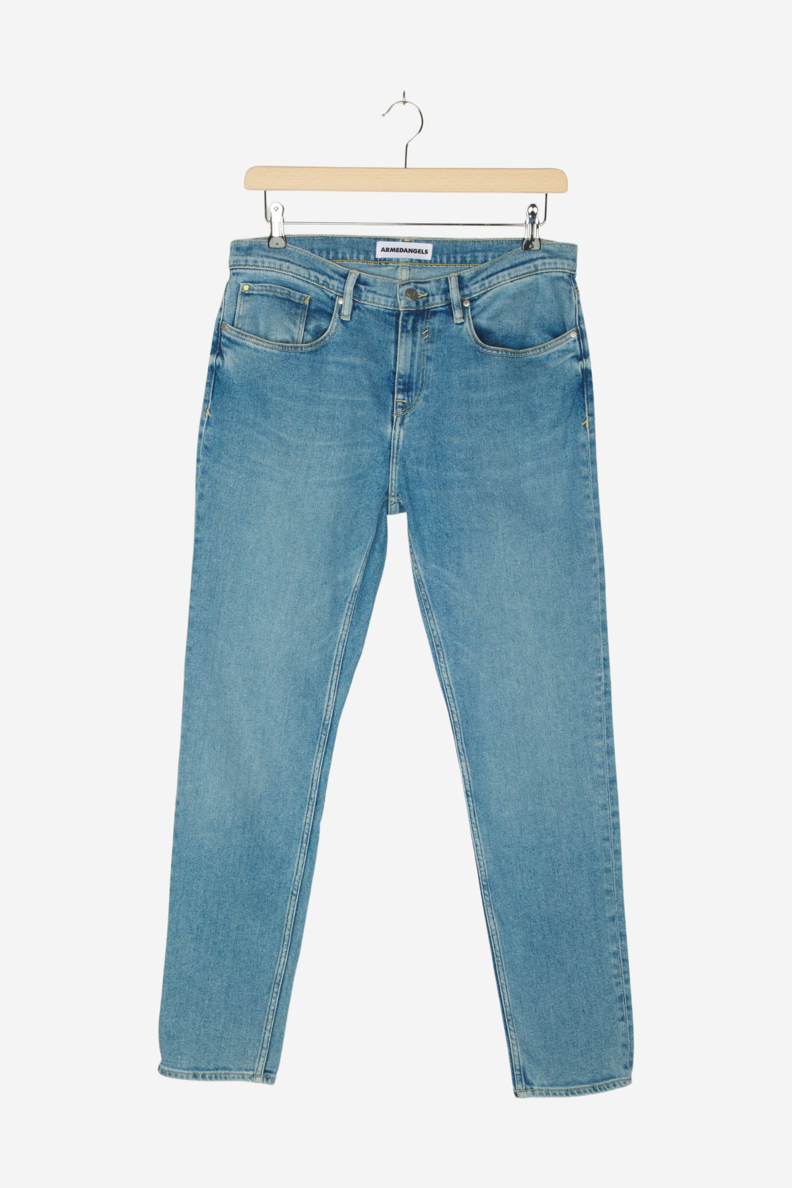 Tapered Leg Mid Waist aus Bio-Baumwoll Mix