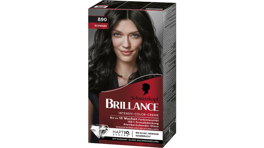 Schwarzkopf BRILLANCE Intensiv-Color-Creme 890 - schwarz