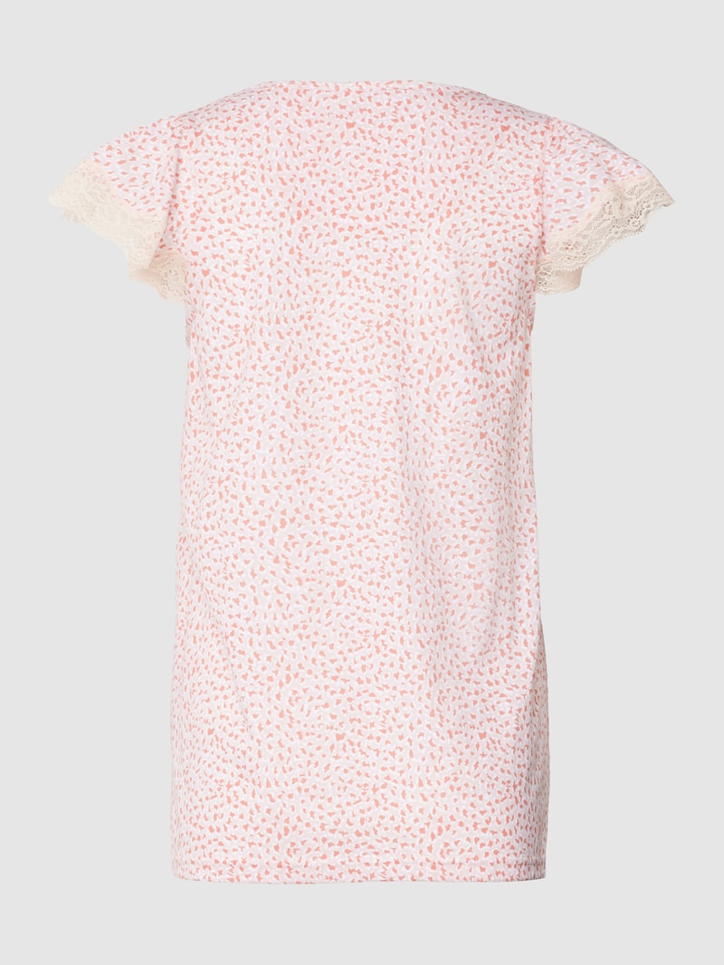Pyjama-Oberteil aus Baumwolle Modell 'Capri' in hellrosa
