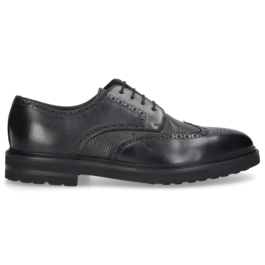 Henderson - Businessschuhe Derby 82216 Kalbsleder - schwarz