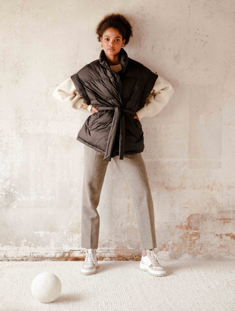 Tomi - Blanc Cassé & Taupe Mohair