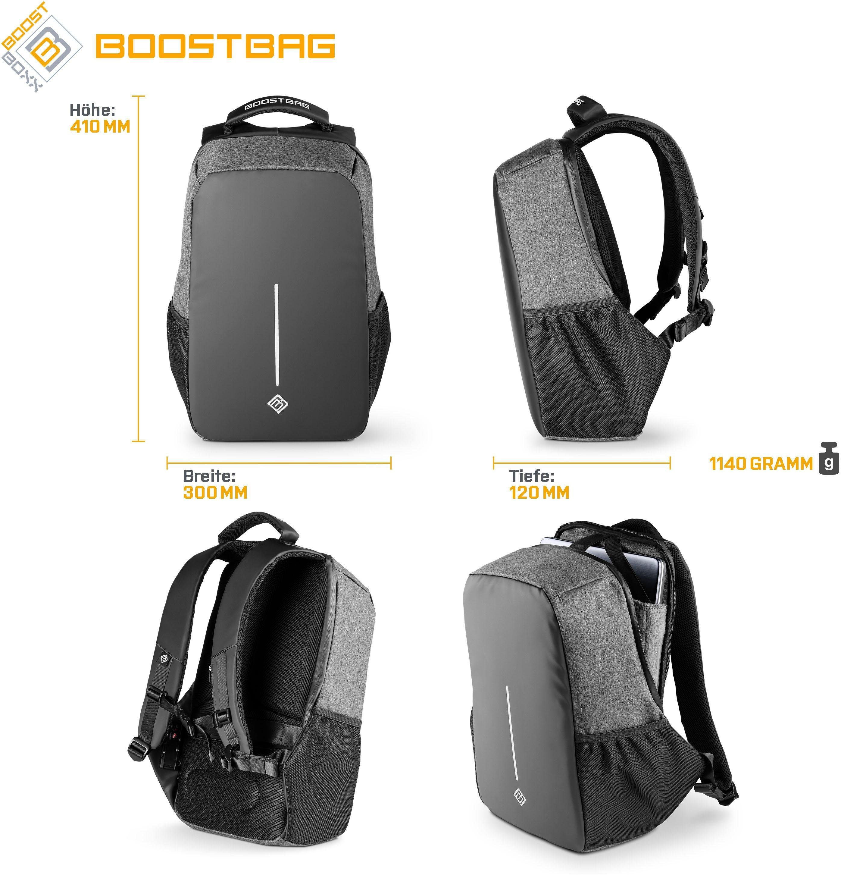 BoostBoxx Laptoprucksack Boostbag Anti Theft