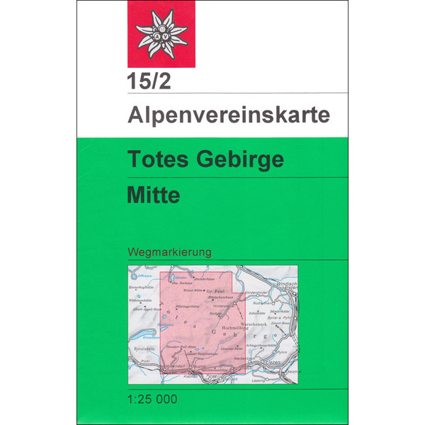 DAV 15/2 TOTES GEBIRGE MITTE 1:25T - Wanderkarte