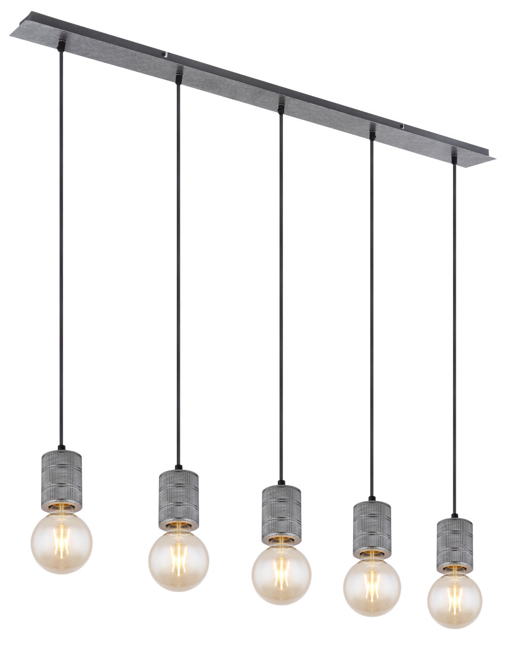 Globo Lighting - FREDDY - Hängeleuchte Metall silber, 5x E27
