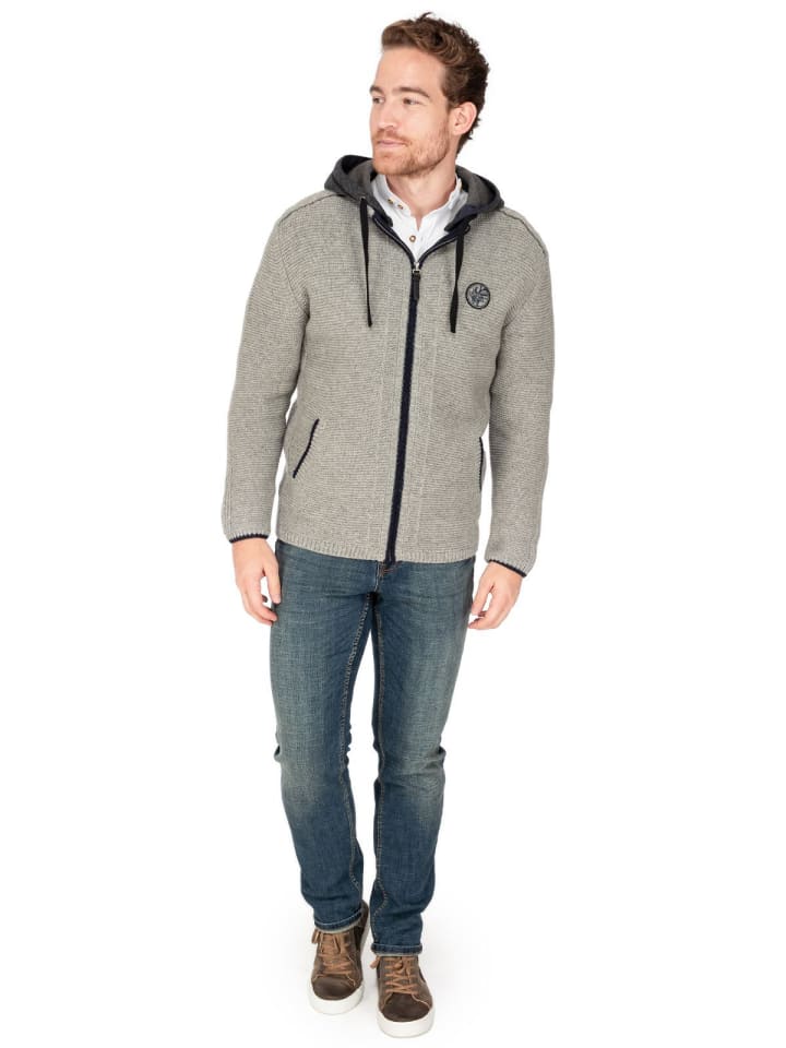 Spieth & Wensky Strickjacke ECHO in grau günstig kaufen