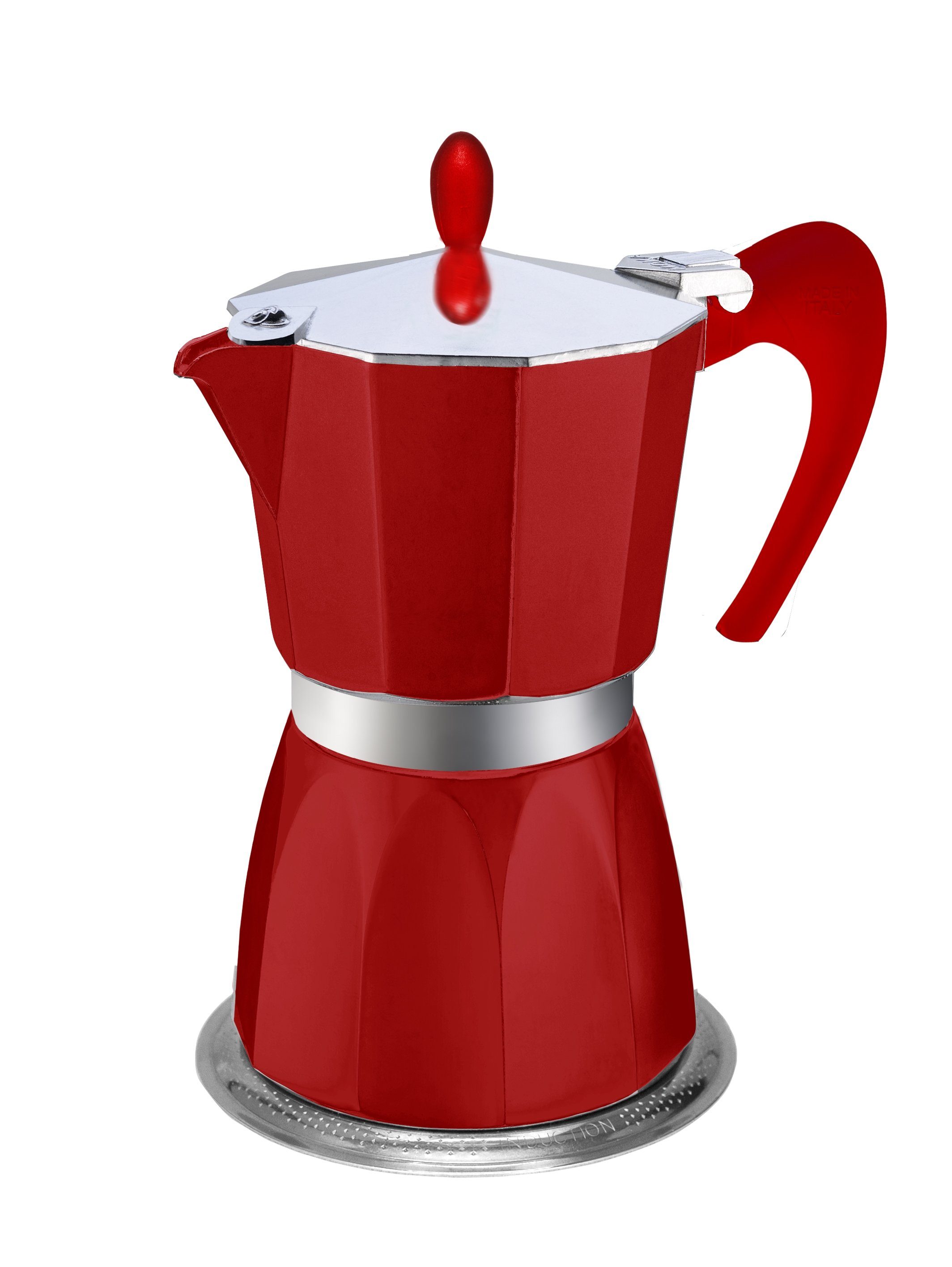 monkano Espressokocher Catania Aluminium Induktion