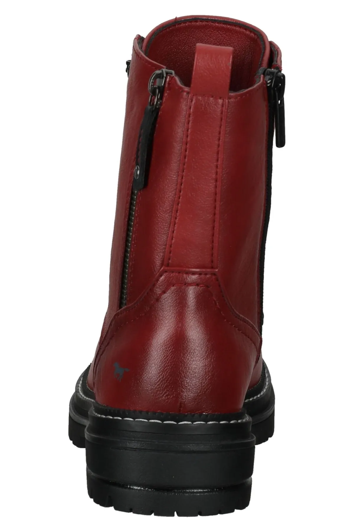 Mustang  Stiefelette - Rot - Blockabsatz