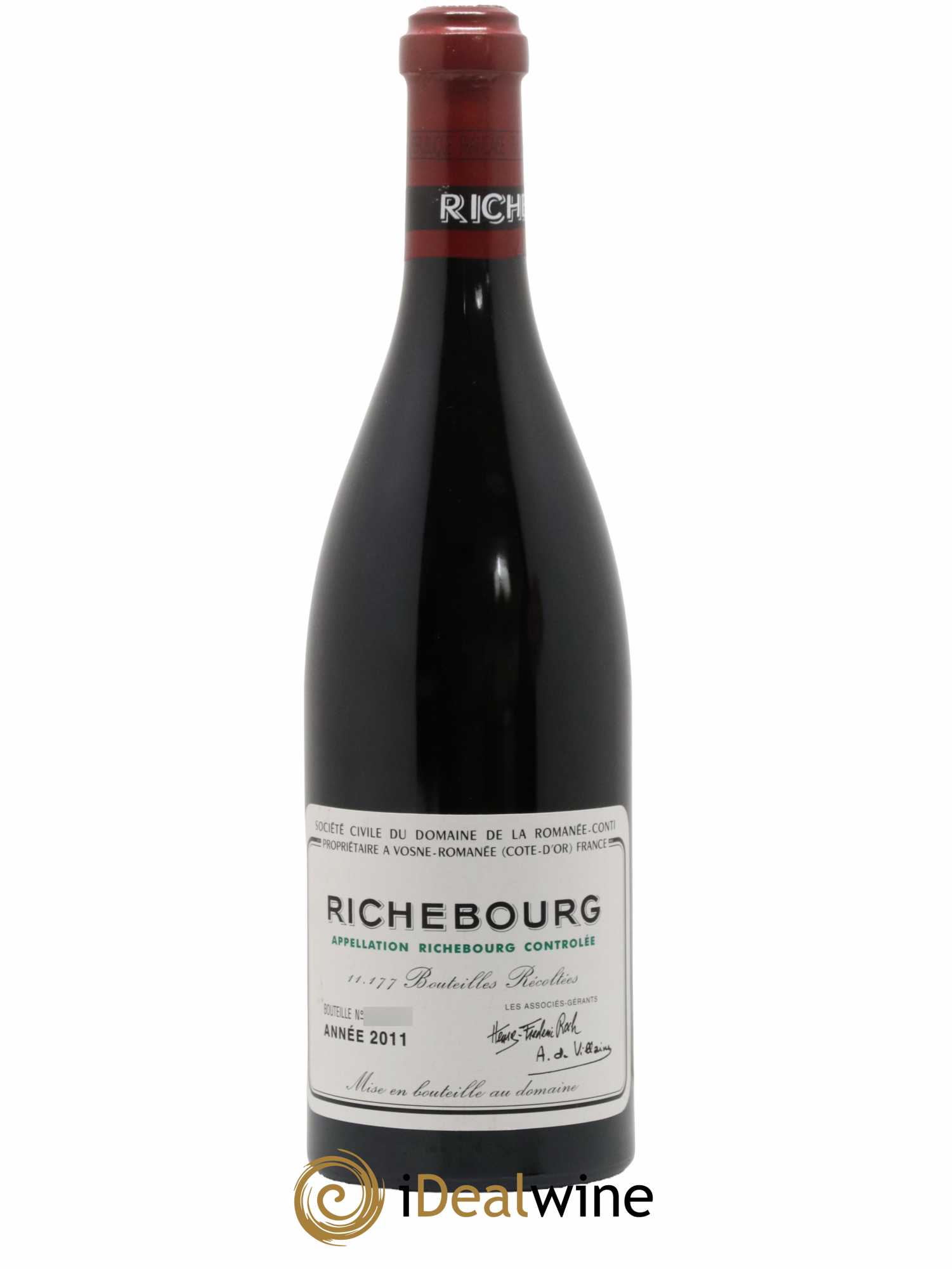 Richebourg Grand Cru Domaine de la Romanée-Conti  2011 - Lot de 1 Bouteille