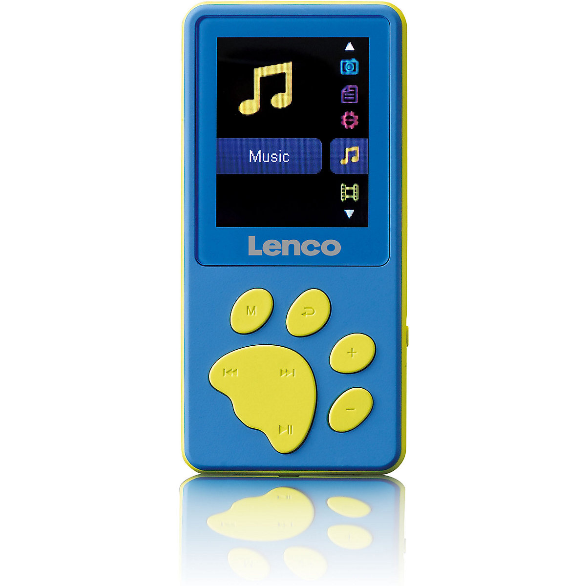 Xemio-560BU - Kinder-MP3/MP4-Player mit 8GB Speicher, Farbdisplay und integriertem Akku, blau