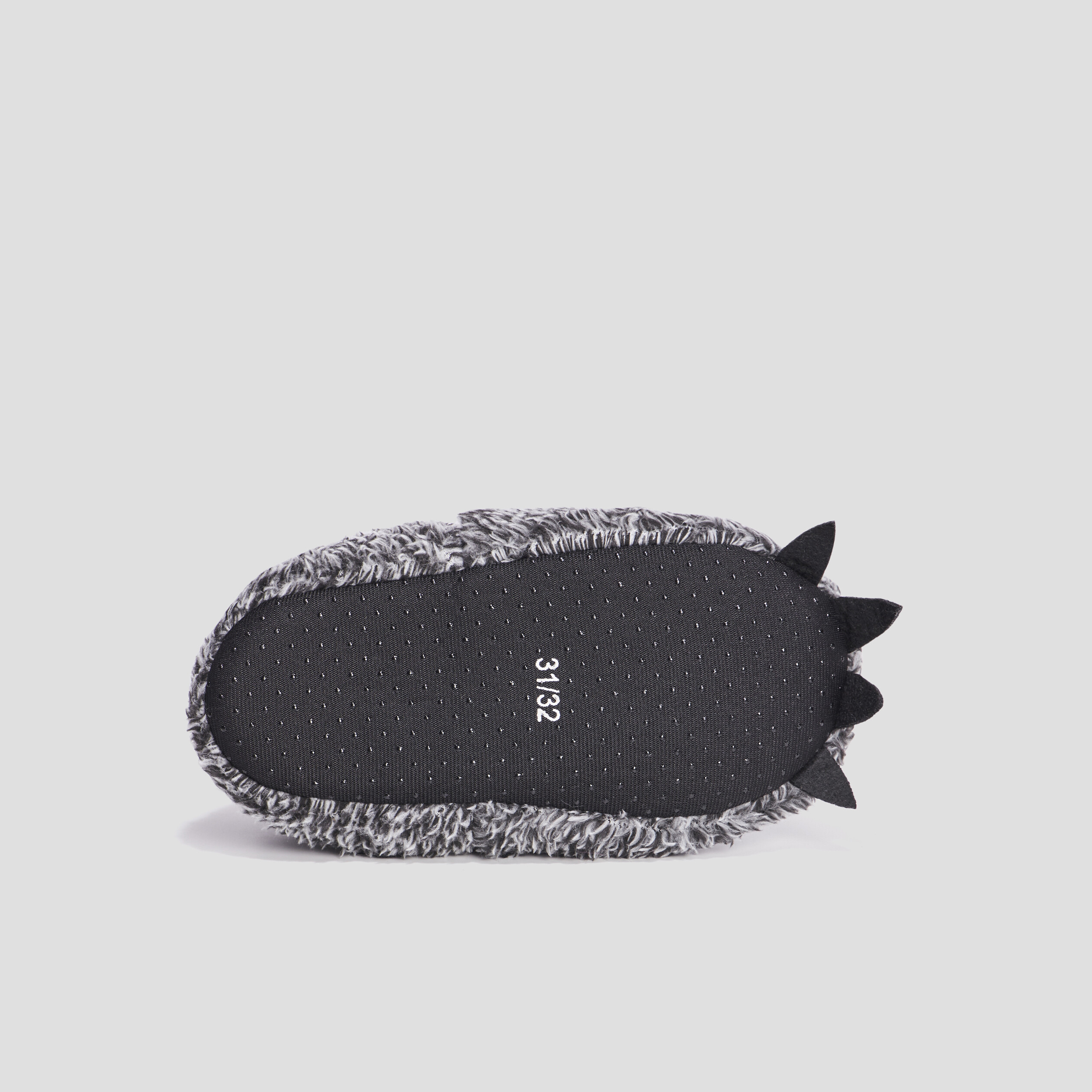 Chaussons sans gêne fourrure gris garçon | La Halle