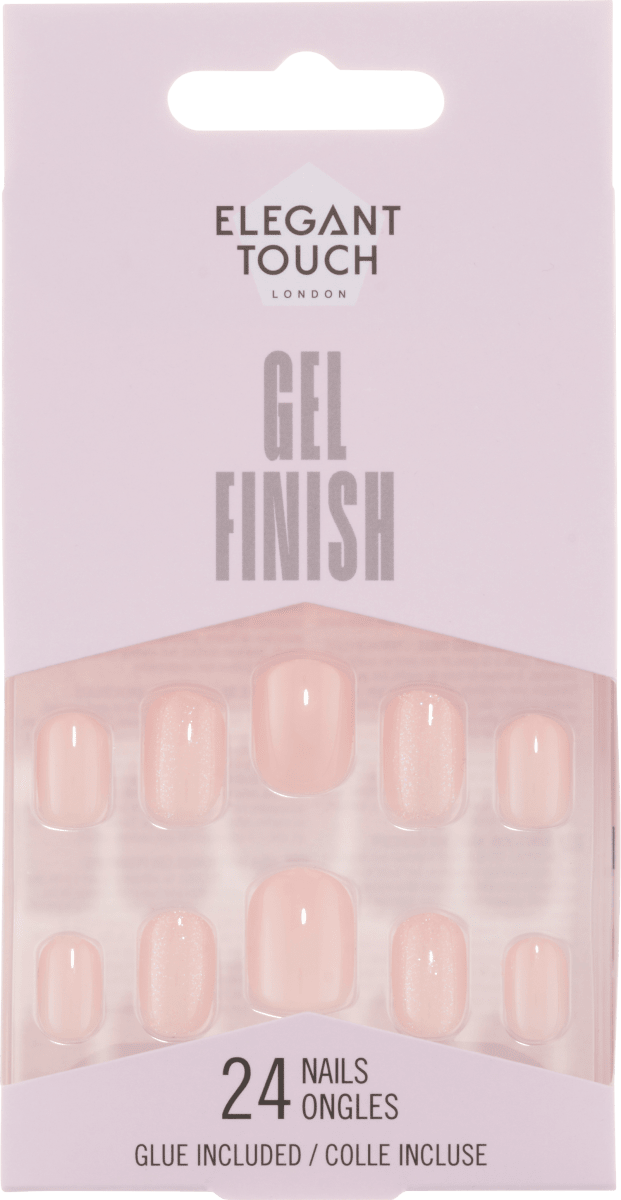Künstliche Nägel Gel Finish Rose Fizz, 24 St