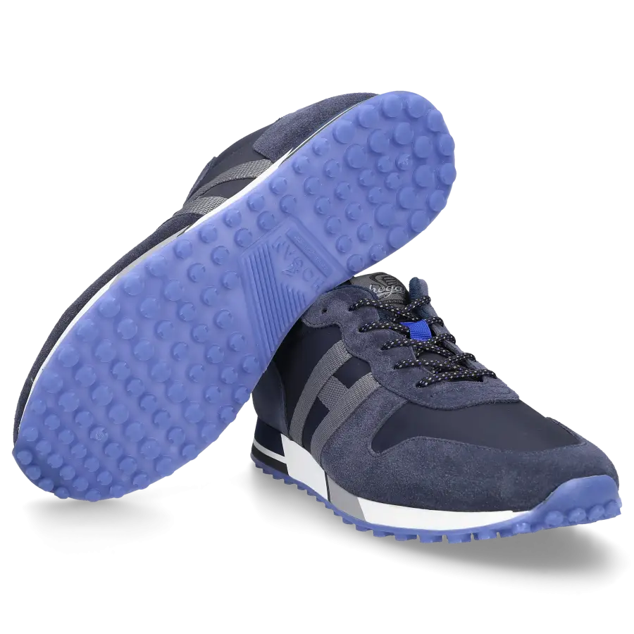 Hogan - Sneaker low H383 Veloursleder - blau