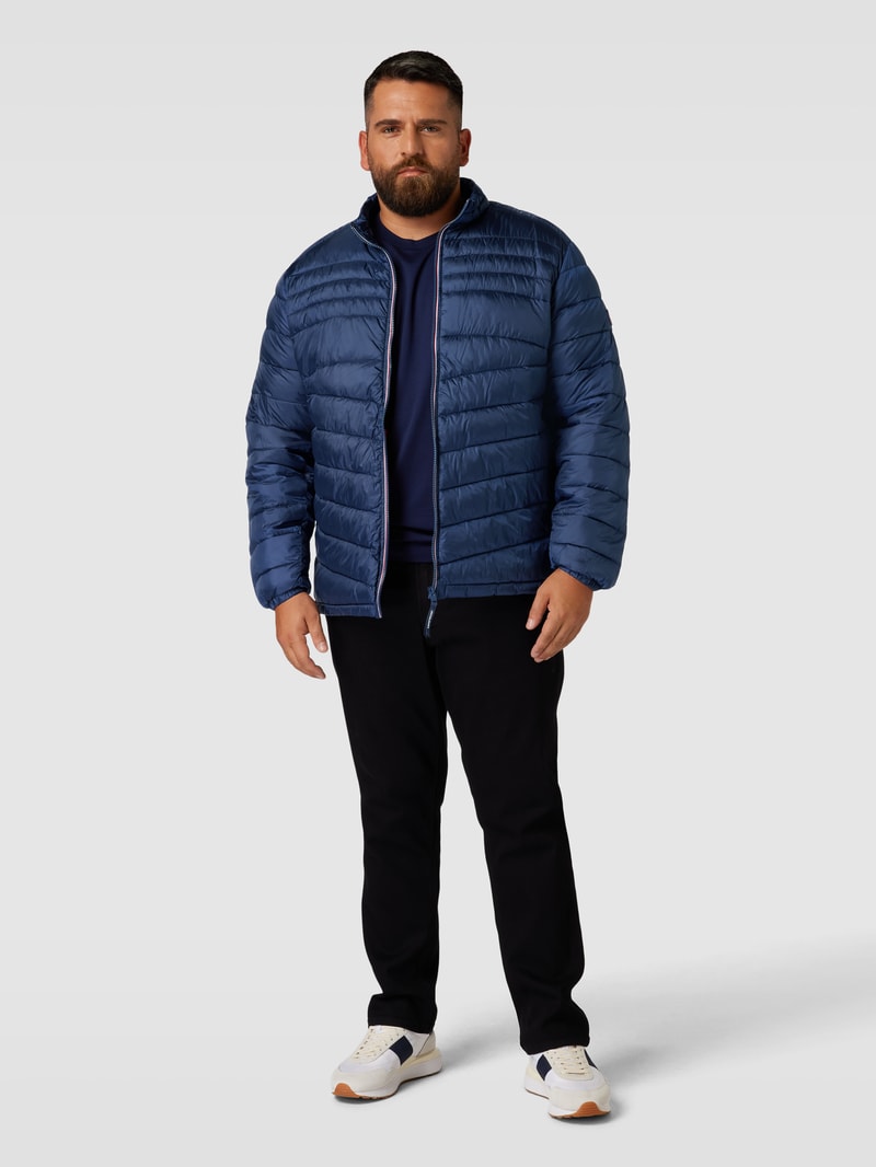 PLUS SIZE Steppjacke mit Eingrifftaschen Modell 'HERO' in dunkelblau
