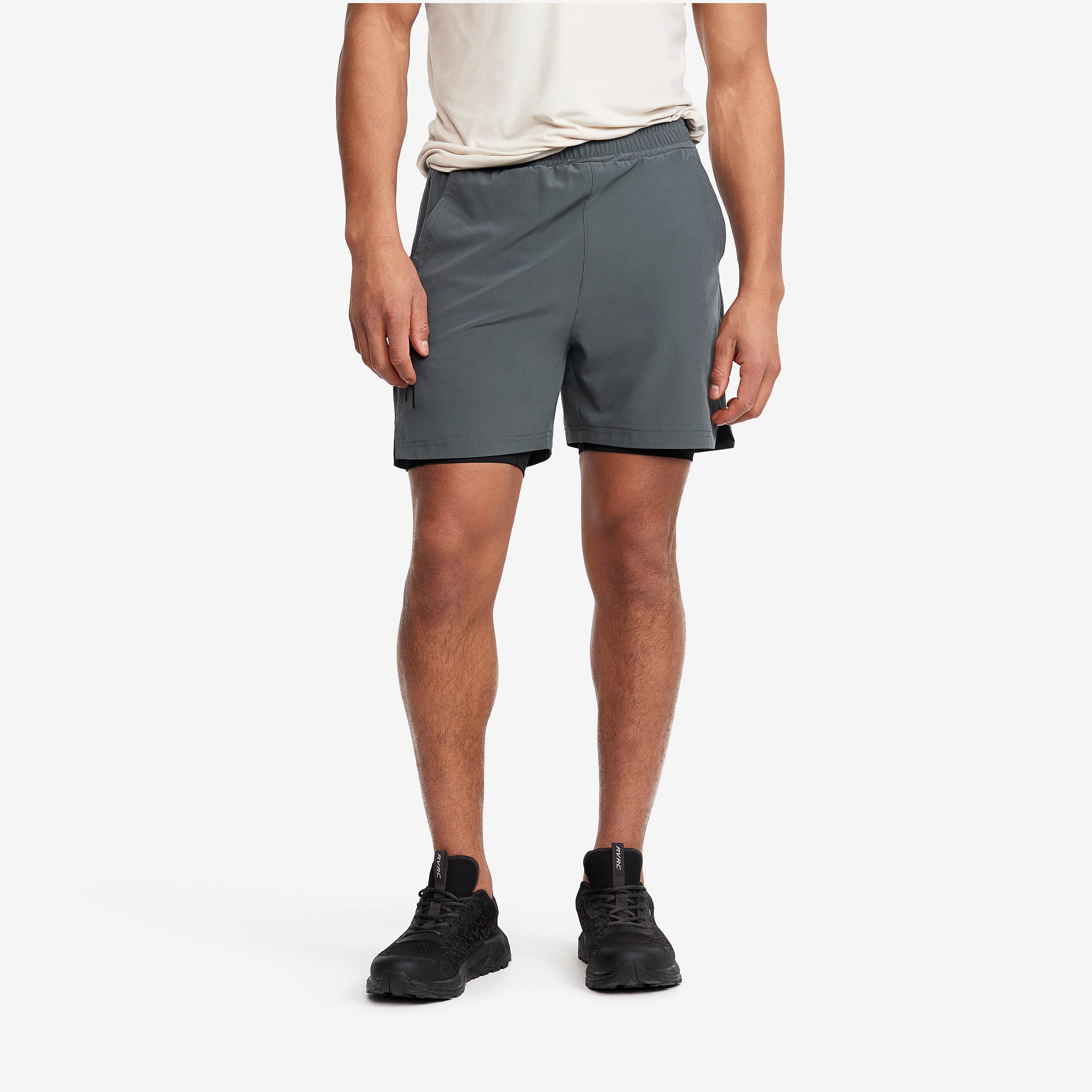 2-in-1 Shorts Homme Turbulence Blue