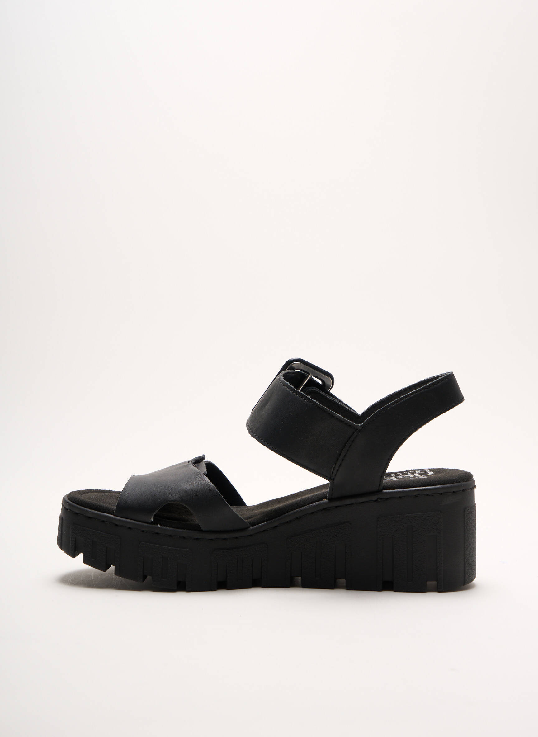 Rieker Sandales Nu Pieds Femme couleur noir