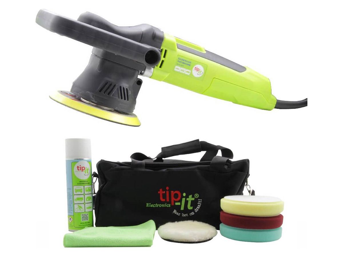 Tip-it Set mit Exzenterpolierer mit Polierpads